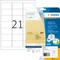 Herma Folienetiketten, 63.5x38.1mm, wetterfest, transparent, matt, 25 Blatt (525 Etiketten) Vorschaubild