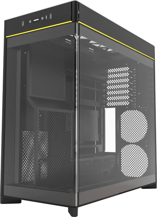 Montech HS02 Black, Glasfenster