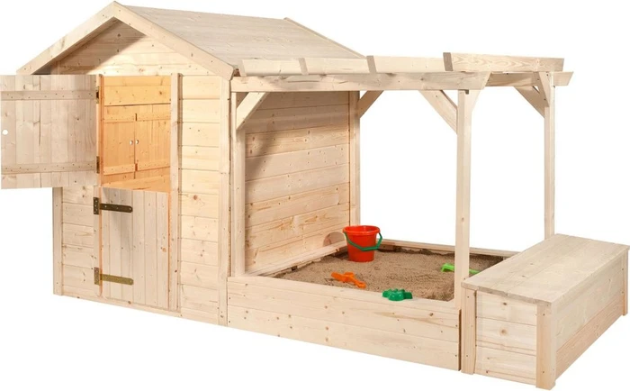 Weka Tabaluga Spielplatz Set inkl. Sandkasten, Pergola und Schatztruhe