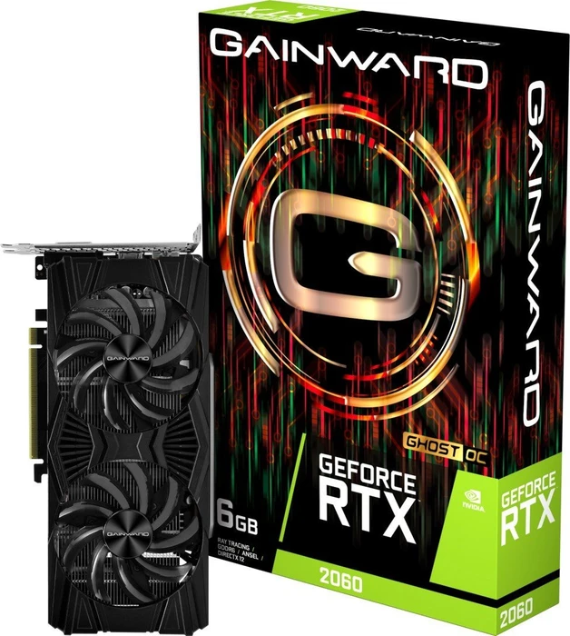 Gainward GeForce RTX 2060 Ghost OC, 6GB GDDR6, DVI, HDMI, DP