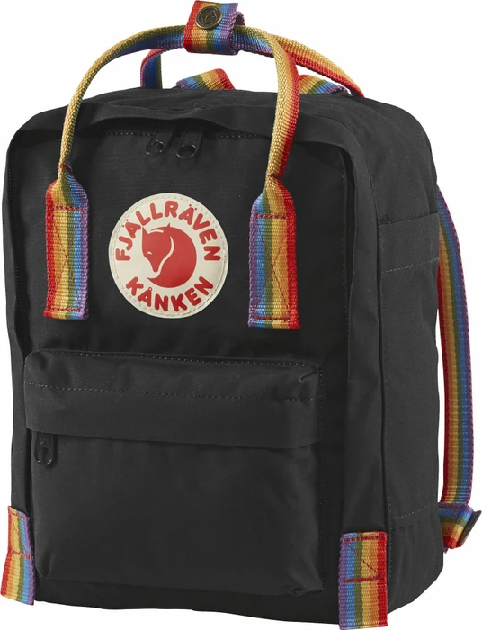 Fjällräven Kanken Rainbow Mini black/rainbow pattern