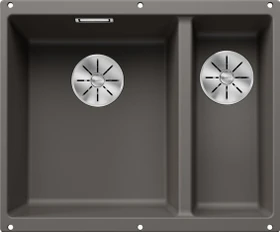 Blanco Subline 340/160-U InFino Unterbau Becken links vulkangrau