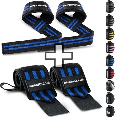 Fitgriff Standard gepolstert Zughilfe schwarz/blau