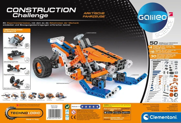 Clementoni Galileo Construction Challenge Arktische Fahrzeuge