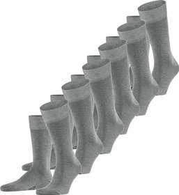 Falke Happy Socken light greymel., 6 Paare (Herren)