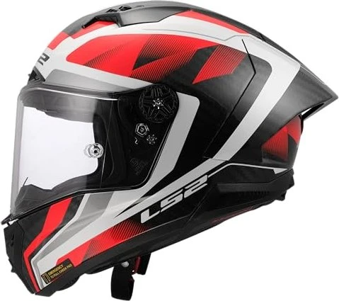 LS2 FF805 Thunder GP Aero Raute schwarz/weiß/rot