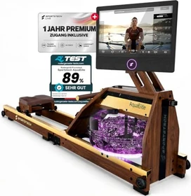 Sportstech AquaElite Pro Rudergerät dunkelbraun