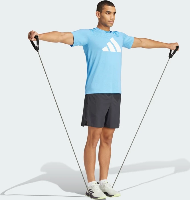 adidas Train Essentials Feelready Logo Funktionsshirt kurzarm blue burst/white (Herren)