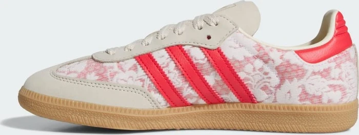 adidas Samba OG x Liberty London cloud white/cream white/better scarlet