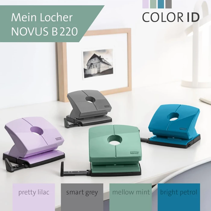 Novus B 220 Color ID 2.0 Bürolocher, Mellow Mint