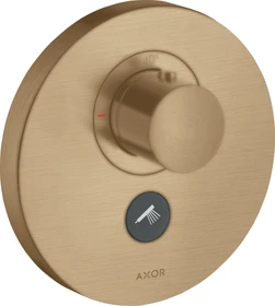 Hansgrohe Axor ShowerSelect rund Thermostat HighFlow mit 2 Ventilen brushed bronze