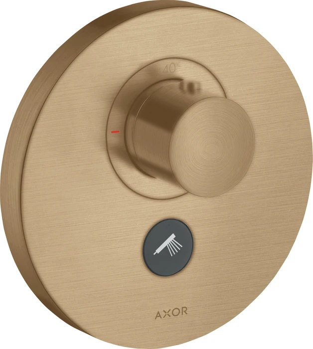 Hansgrohe Axor ShowerSelect rund Thermostat HighFlow mit 2 Ventilen brushed bronze