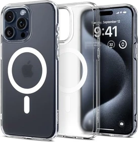 Spigen Ultra Hybrid (MagFit) für Apple iPhone 15 Pro Max Frost Clear