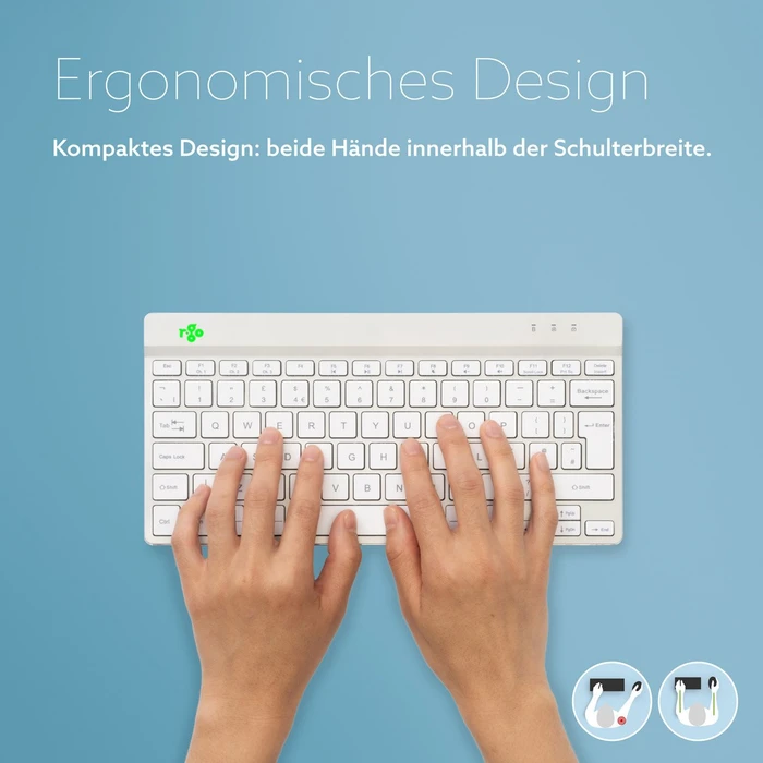 R-Go Compact Break Wireless, weiß, Bluetooth, UK