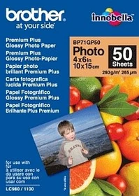 Brother Premium Plus Fotopapier weiß, 10x15cm, 260g/m², 50 Blatt