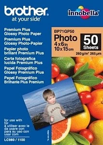 Brother Premium Plus Fotopapier weiß, 10x15cm, 260g/m², 50 Blatt