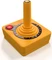 Atari CX40+ Wireless Joystick Ghost Edition Clyde orange Vorschaubild