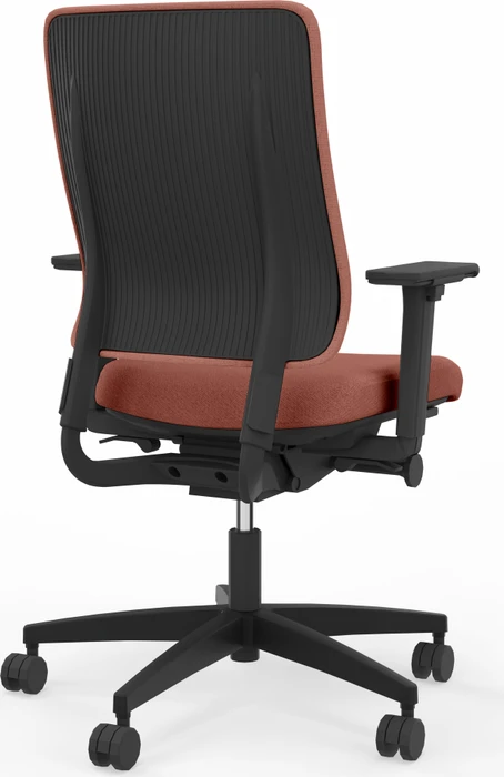 Viasit Drumback Creation Bürostuhl schwarz, Bezug rose