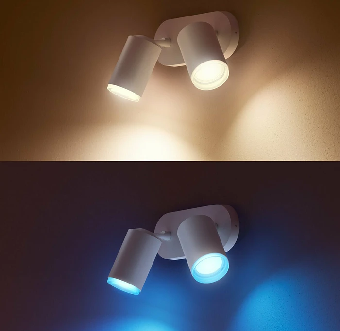 Philips Hue White and Color Ambiance Fugato Spot 2-flammig weiß