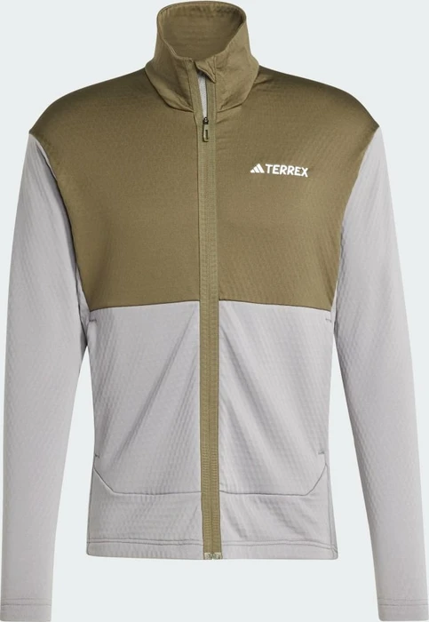adidas Terrex Multi Light Fleece Jacke charcoal solid grey/olive strata (Herren)