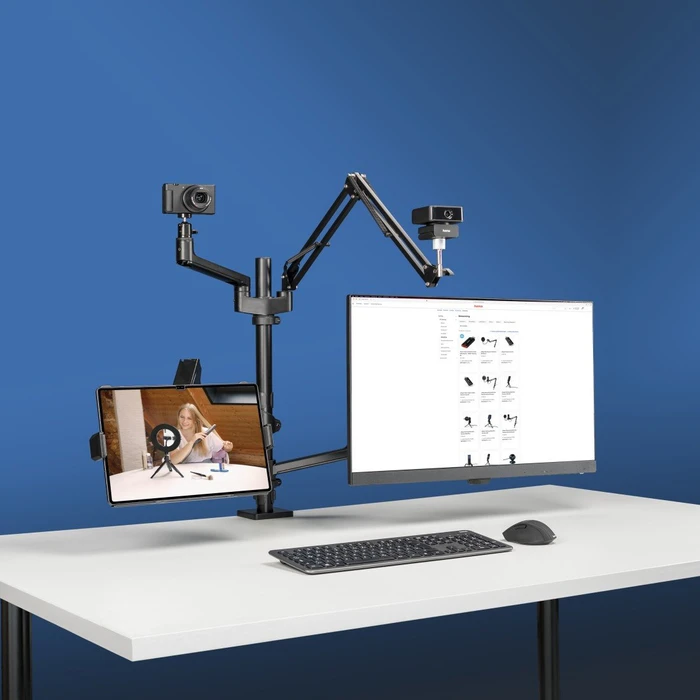 Hama Monitorhalterung für Streaming Setup