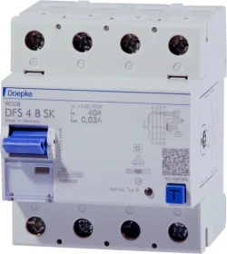 Doepke Fehlerstromschutzschalter DFS 4 040-4/0,10-B SK