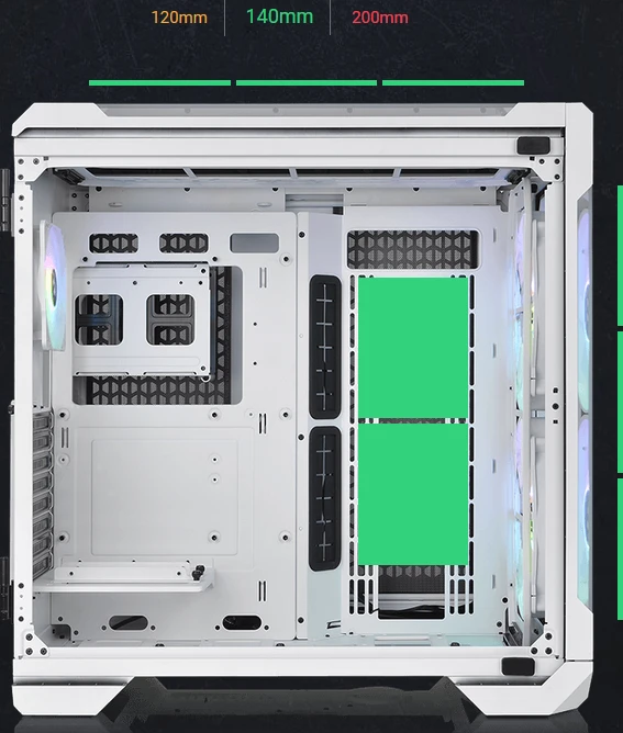 Thermaltake View 51 TG Snow ARGB Edition, weiß, Glasfenster