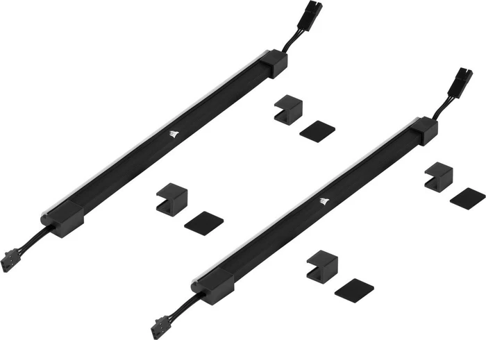 Corsair iCUE LS100 Smart Lighting Strip Expansion Kit, 2x LED-Streifen, schwarz/weiß