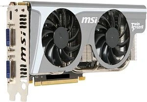 MSI GeForce GTX 560 Ti, N560GTX-Ti Twin Frozr II/OC, 1GB GDDR5, 2x DVI, Mini HDMI