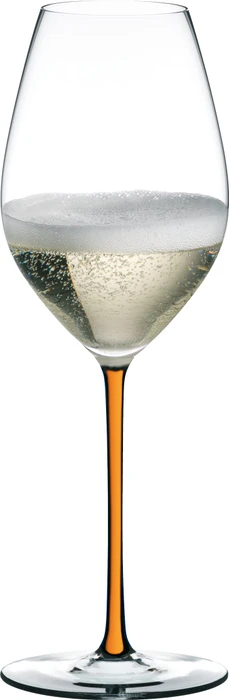 Riedel Fatto A Mano Champagner Weinglas orange