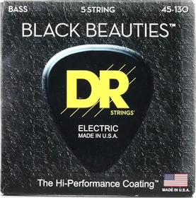 DR Strings Black Beauties Bass Medium