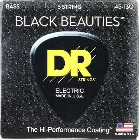 DR Strings Black Beauties Bass Medium