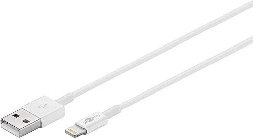 Wentronic Goobay Lightning/USB-A Lade- und Synchronisationskabel 1.0m weiß