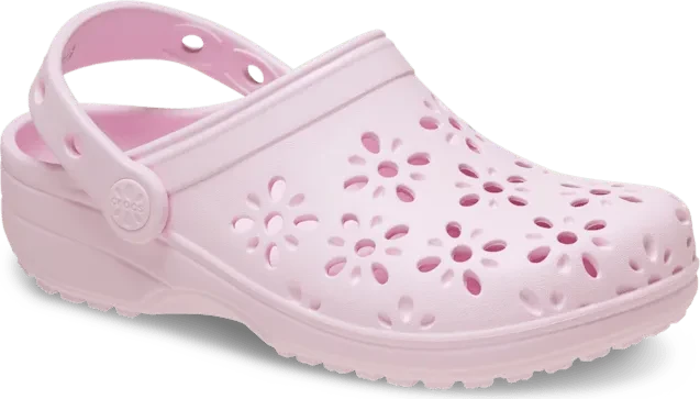 Crocs Classic Floral Cut-Out pink milk (Junior)