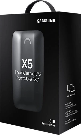Samsung Portable SSD X5, 1TB, Thunderbolt 3 / USB-C 3.1