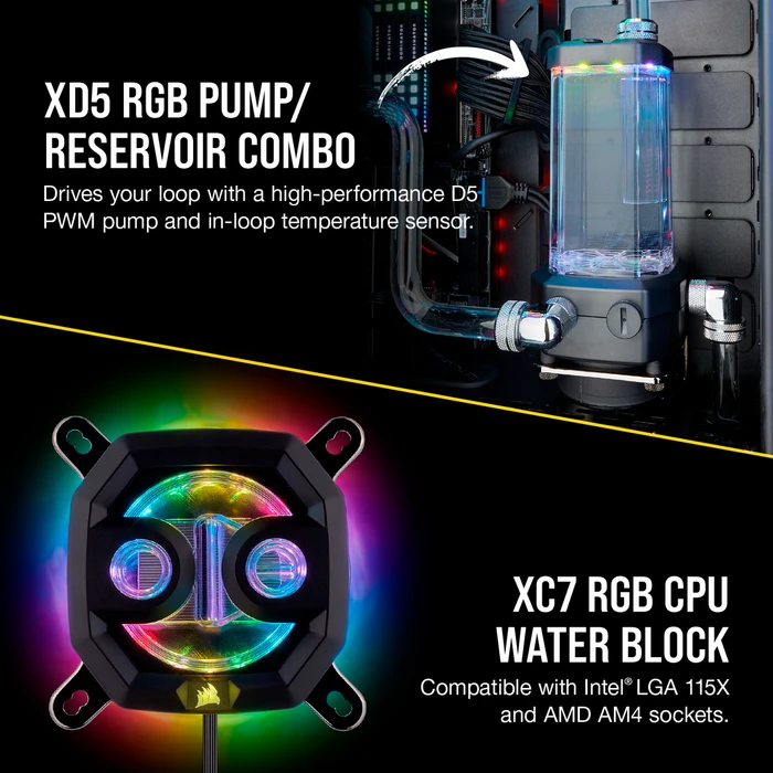 Corsair Hydro X Series iCUE XH300i RGB Custom Cooling Kit