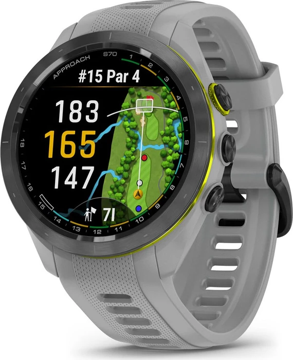 Garmin Approach S70 42mm GPS-Golfuhr black ceramic/powder grey