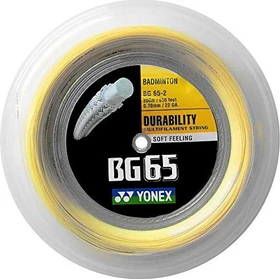 Yonex BG65 Badmintonsaite amber 200m