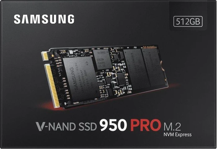Samsung SSD 950 PRO 512GB, 512B, M.2 2280 / M-Key / PCIe 3.0 x4