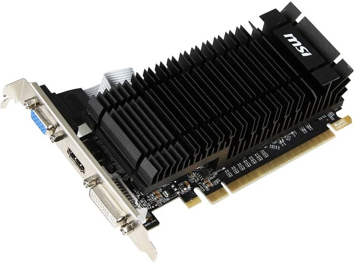 MSI GeForce GT 610, N610-1GD3H/LPL, 1GB DDR3, VGA, DVI, HDMI
