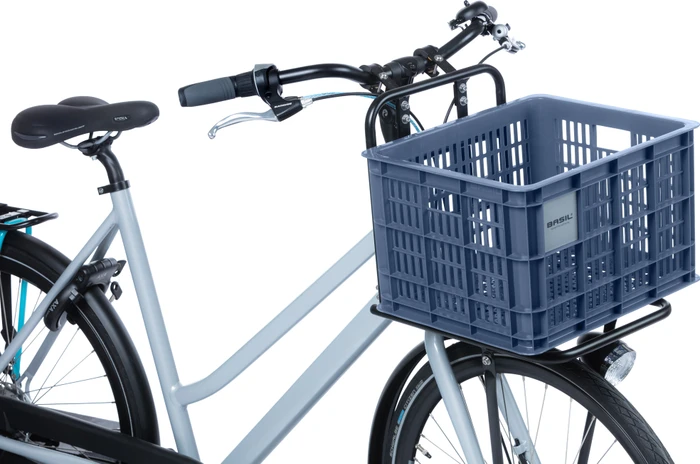 Basil Crate M Fahrradkorb bluestone