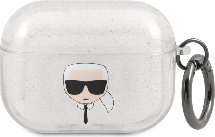 Karl Lagerfeld AirPods Pro Case Glitter silber