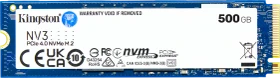Kingston NV3 NVMe PCIe 4.0 SSD 500GB, M.2 2280 / M-Key / PCIe 4.0 x4 (SNV3S/500G)