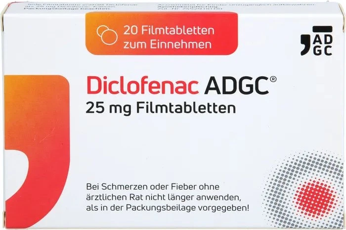 Diclofenac Zentiva ADGC 25mg Filmtabletten