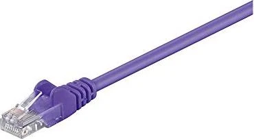 goobay Patchkabel, Cat5e, U/UTP, RJ-45/RJ-45, 1m, violett