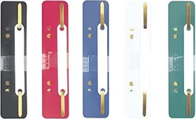 Herlitz Heftstreifen Schnellhefter, Sonderformat, farbig sortiert, 10er-Set