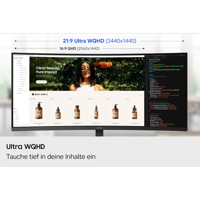 Samsung ViewFinity S5 S55GH, 34"