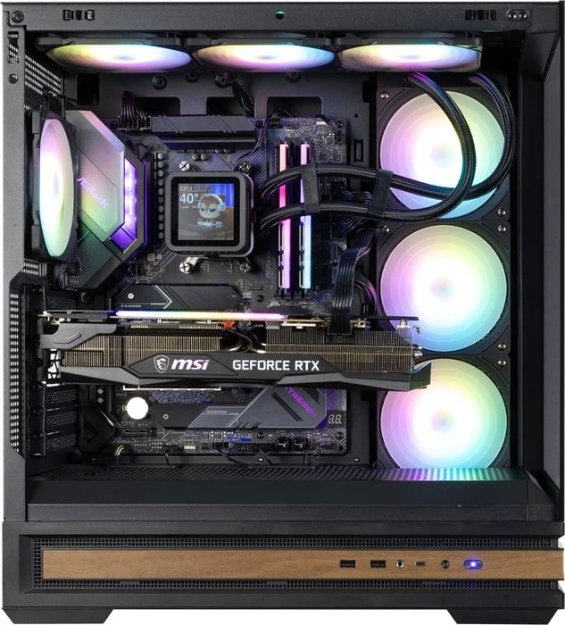 Zalman P40 NAMU Black, schwarz, Glasfenster