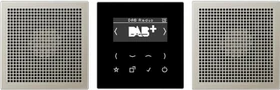 Jung Serie LS Smart Radio DAB+ Set Stereo, edelstahl