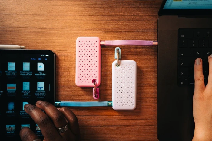 Verbatim Pocket SSD Summer Edition, weiß/blau, 1TB, USB-C 3.1